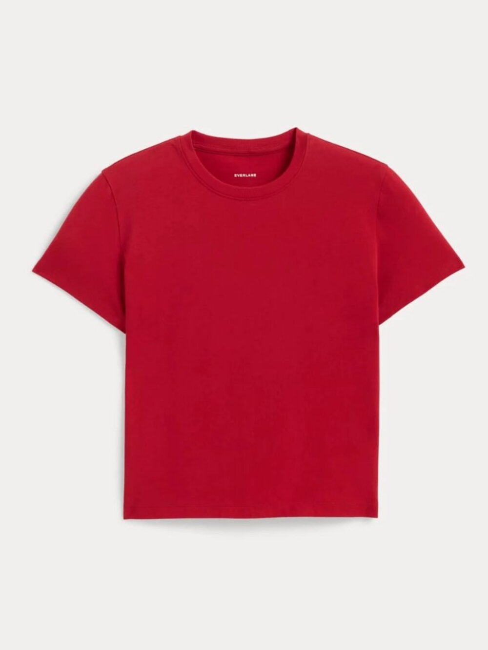 Everlane Berry Red Box-Cut Tee Short Sleeve Essential Cotton Size Medium NWT